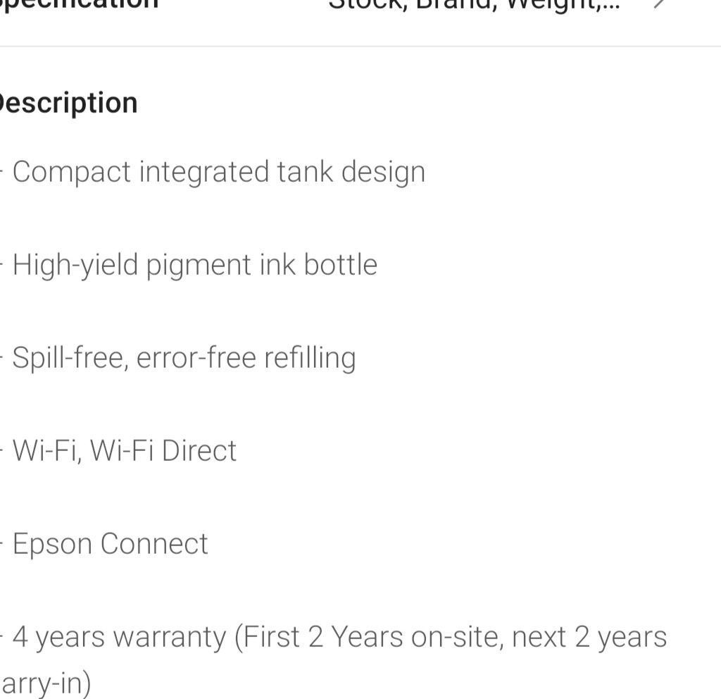 Epson M1120 Wifi Ink Tank Printer, Computers & Tech, Printers, Scanners