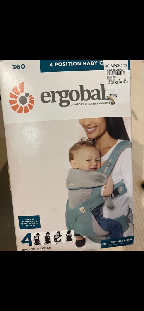 Ergobaby 360 Carrier, Babies & Kids, Going Out, Carriers & Slings on
