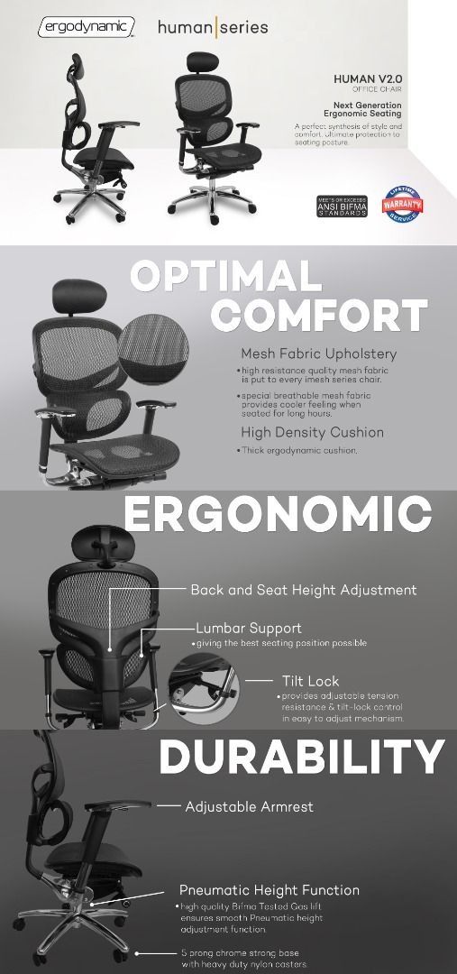Human v2 store mesh office chair