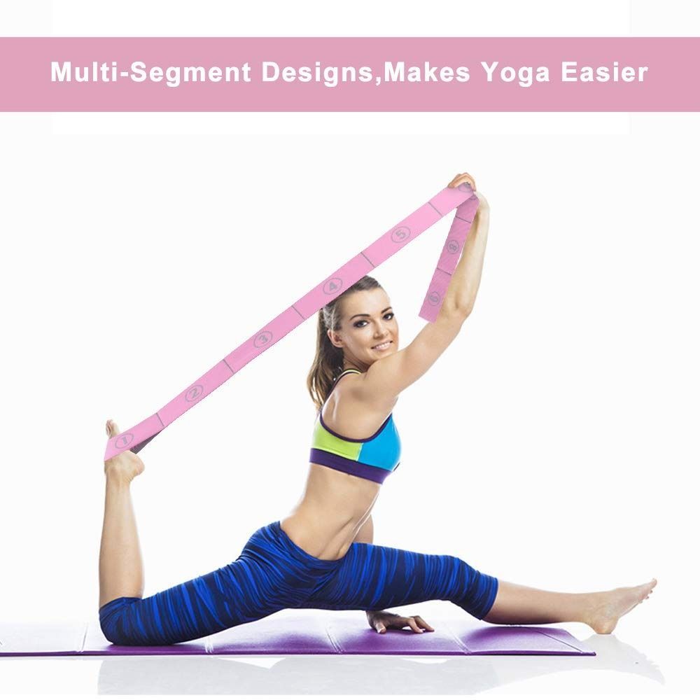  DEHUB Stretch Strap, Elastic Yoga Stretching Strap