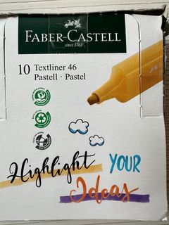 Faber-Castell pastel yellow highlighters