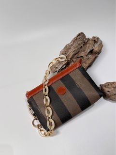 fendi vintage 日本二手 中古復古古董 經典老花 條紋 相機包 側背包 肩背包