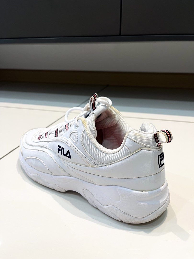 Fila ray low discount white
