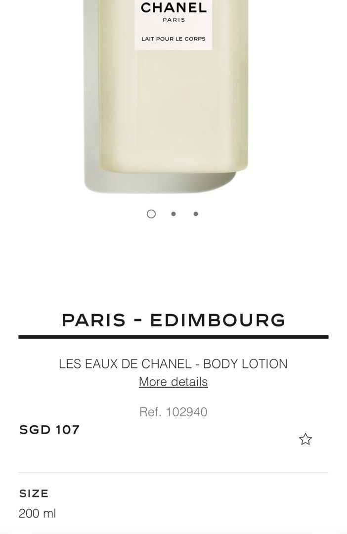 PARIS - PARIS LES EAUX DE CHANEL - BODY LOTION - 200 ml
