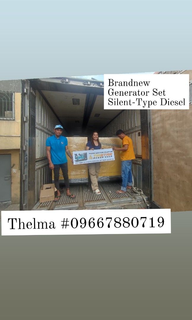 GENERATOR SET (Category: Construction Tools & Equipment) located in Manila. Submitted by sabordothe31899 (Listing ID 1267223060, Image 1). Description: BERMONTHS SALE GET YOURS NOW more discounted price Brand-New Generator Set Silent-type Diesel We are Direct Supplier ▪Brandnew Generator ▪Silenttype (Diesel) ▪Affordable Price ▪ATS & MTS ▪1 Year warranty 👉 Brands CUMMINS - ISUZU - WEIFANG - YANGDONG - FAWDE - WEICHAI ♦️Prime Power ♦️Standby Power