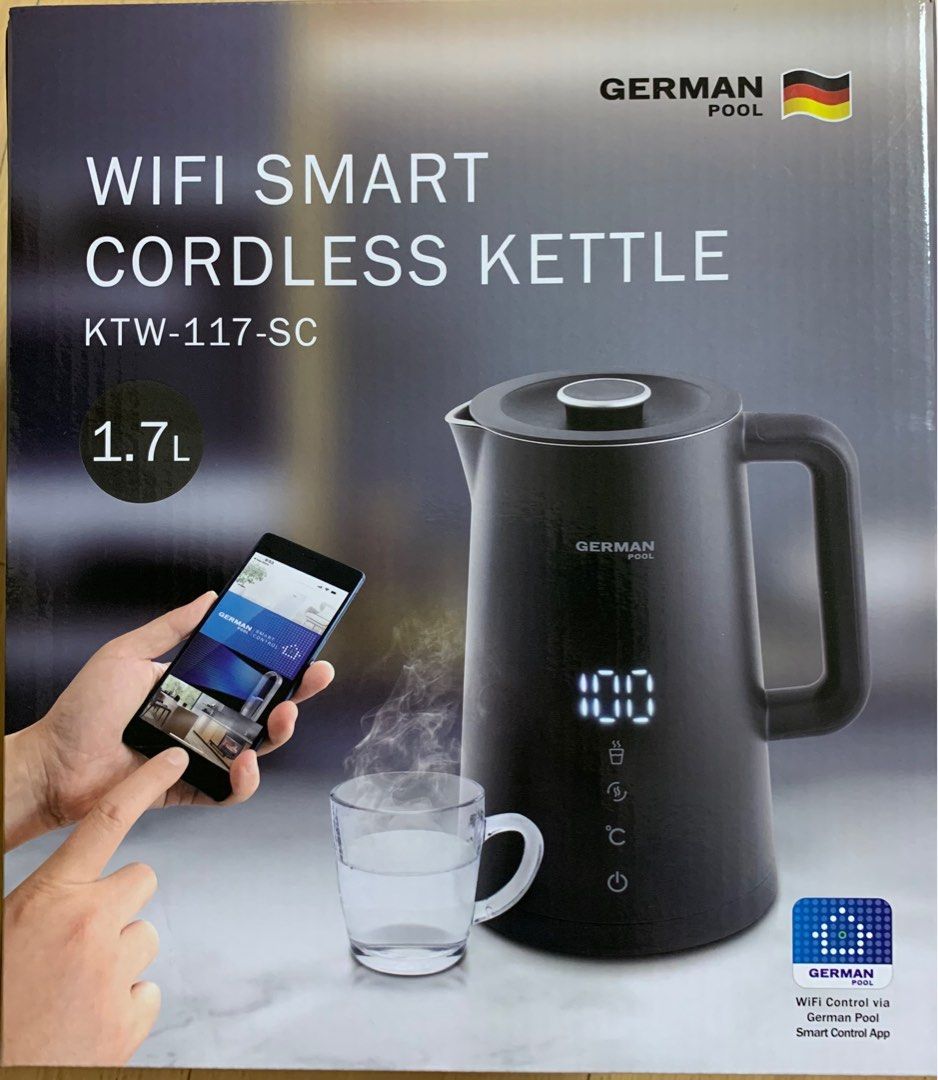 German Pool KTW 117 SC WiFi Smart Cordless Kettle Carousell
