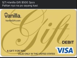 Gift Card Available in US