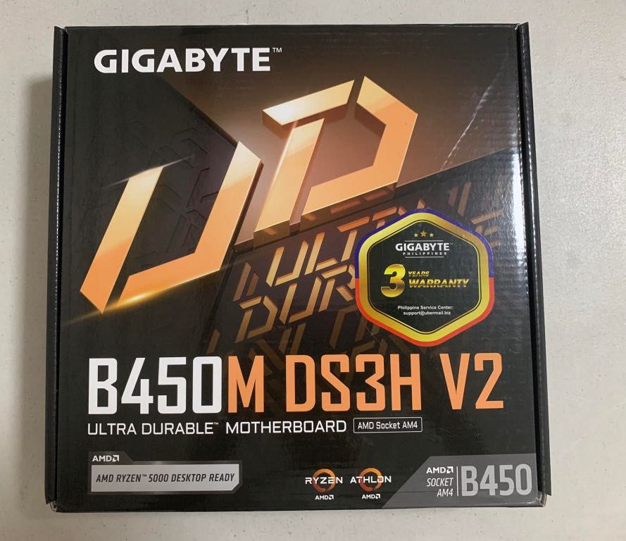 Gigabyte B450M DS3H V2 AM4 mATX motherboard Computers Tech