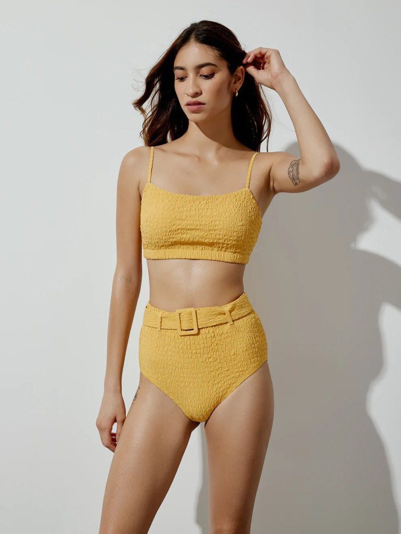 Seersucker bikini top 2025