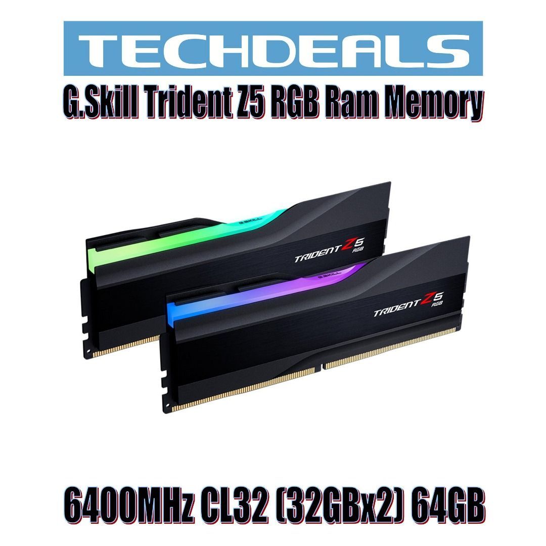 G.Skill Trident Z5 RGB Ram Memory 6400MHz CL32 32GBx2 64GB