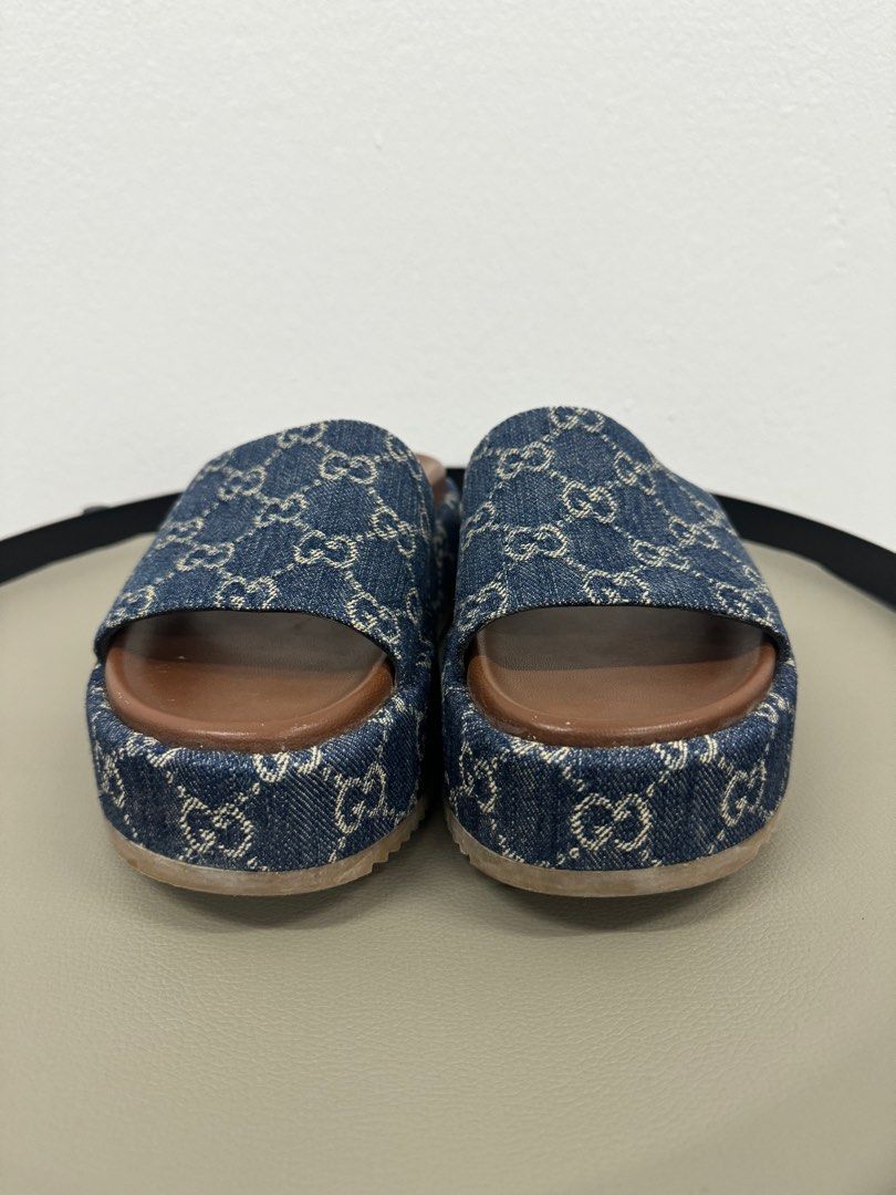denim gucci platforms