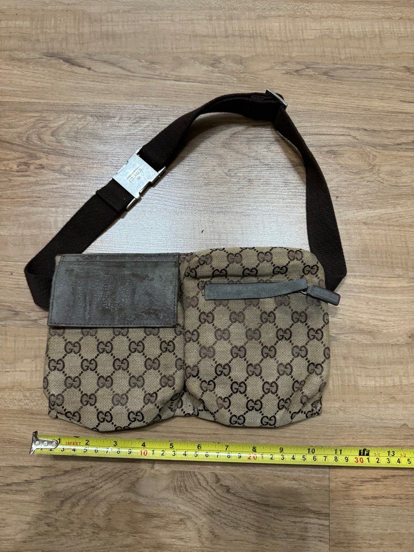 gucci monogram bum bag