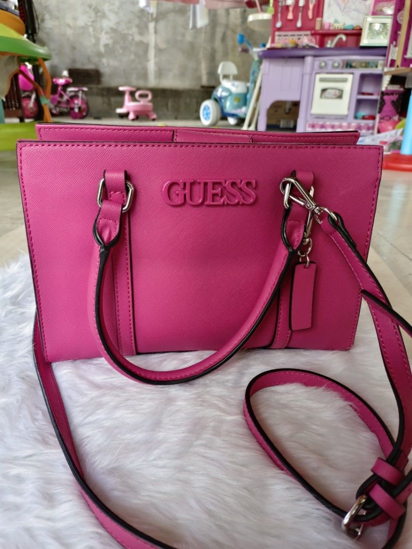 Guess pink | Pink, Kate spade top handle bag, Top handle bag