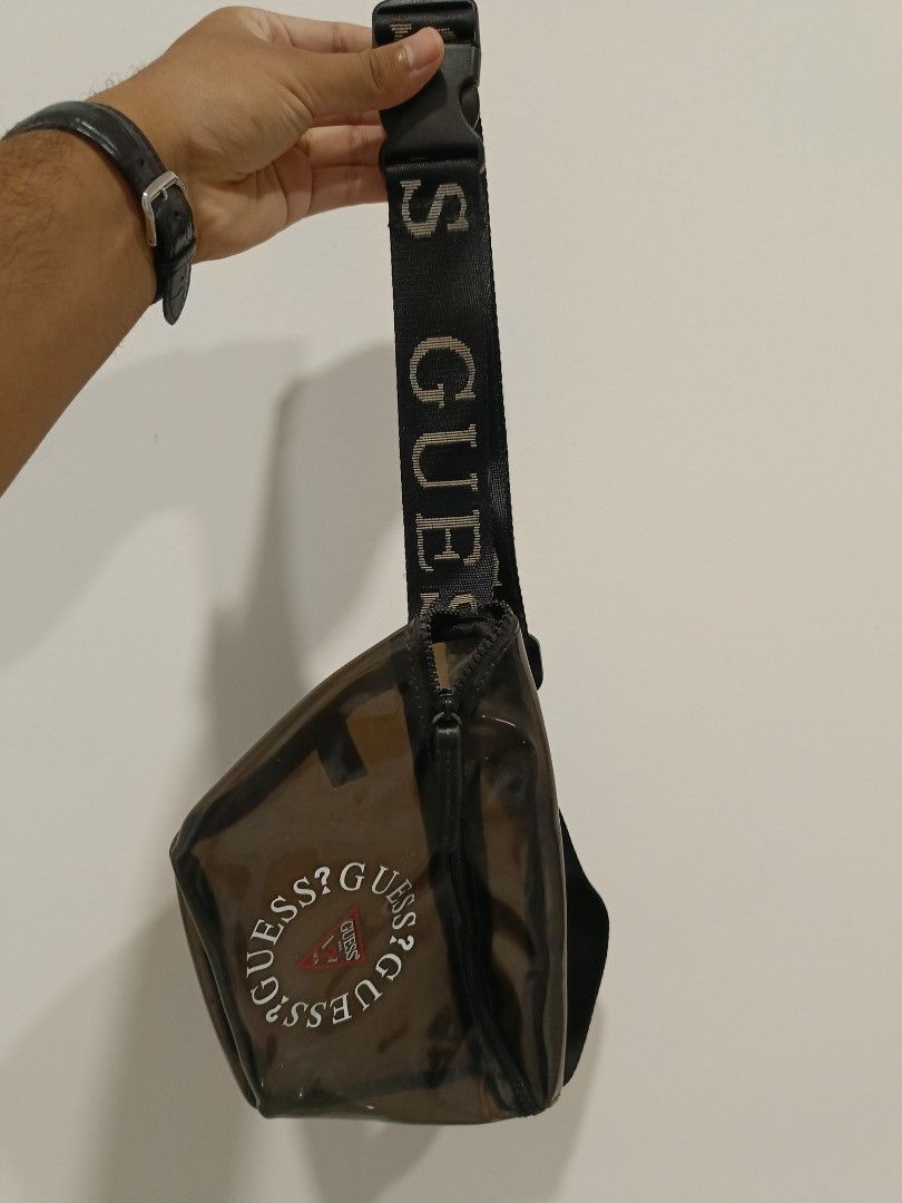 Guess clear outlet vault bum bag