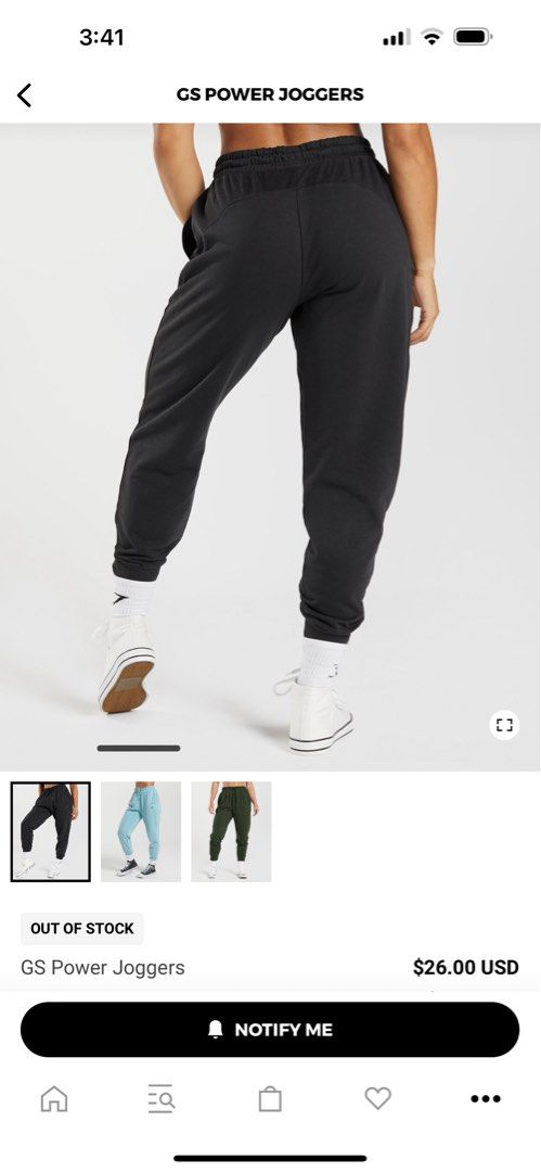 GYMSHARK POWER JOGGERS, Women's Fashion, Activewear on Carousell
