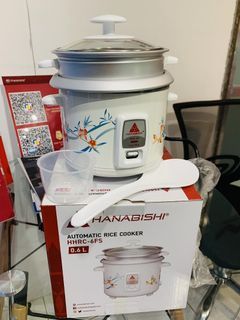Hanabishi 0.6L Automatic Rice Cooker With Steamer HHRC-6FS