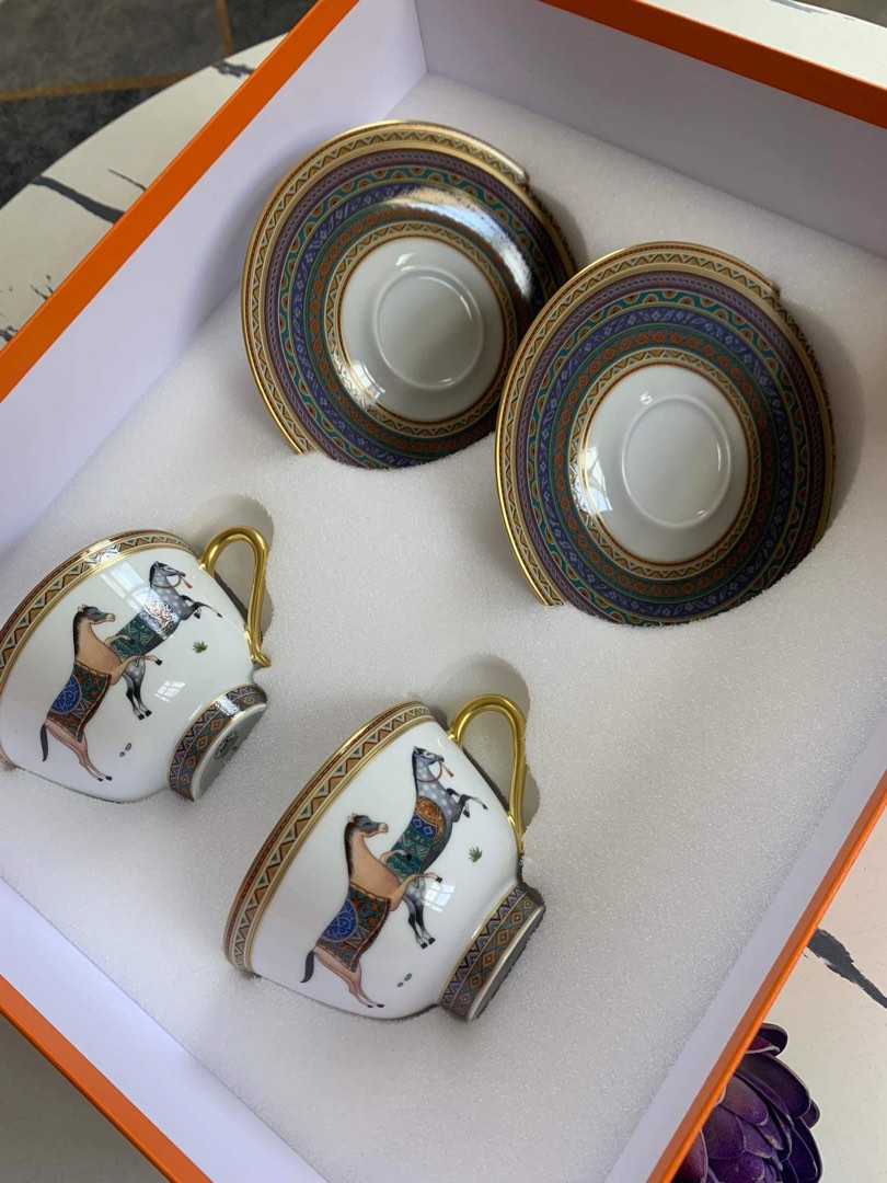 Hermes tea set limited edition, Furniture & Home Living, Home Decor