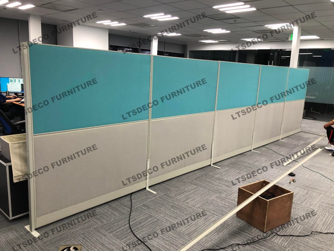 HIGH PANEL TWO-TONE PARTITION OFFICE | OFFICE PARTITION AND FURNITURE ...