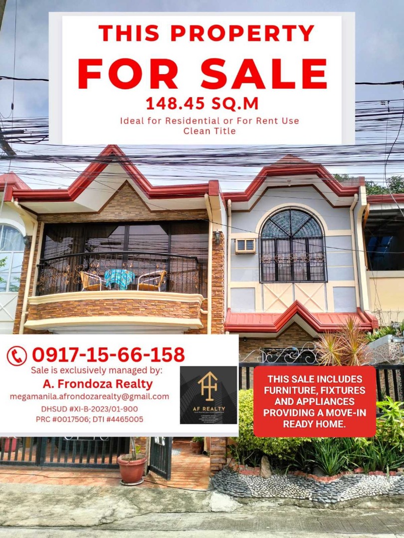 House & Lot For Sale 2 Storey Improved Detached Unit, Property, For