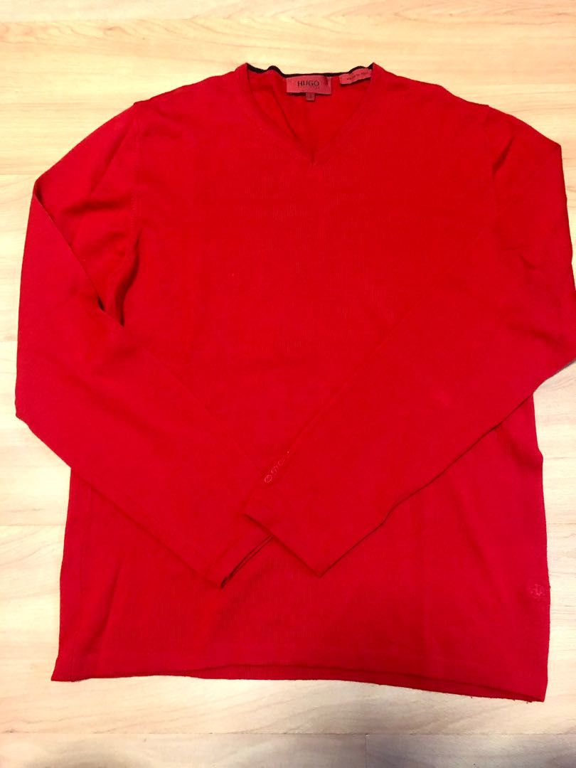 Red hugo outlet boss jumper