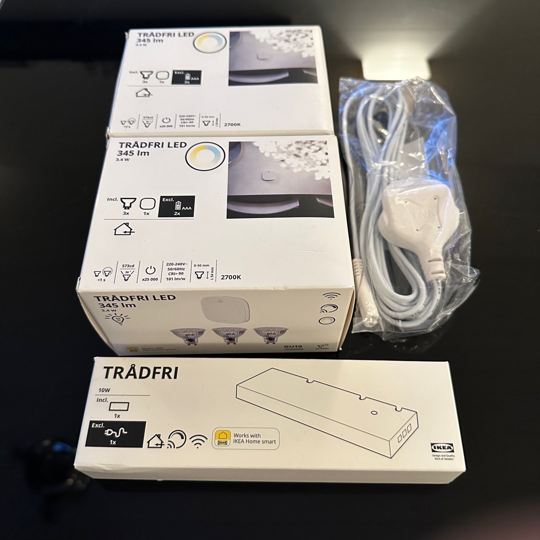 Ikea Remote control kit, smart wireless dimmable/white spectrum, GU10