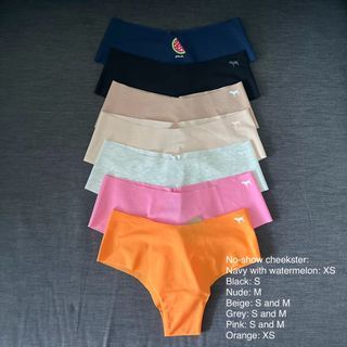 Victoria's Secret No-Show Cheeky Panty for 5pcs, Women's Fashion, Bottoms,  Other Bottoms on Carousell