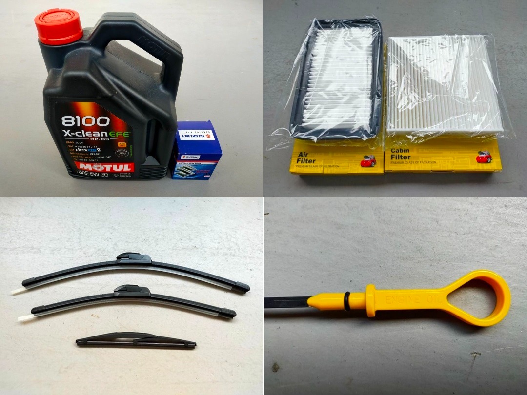 InStock Suzuki Swift / Swift Sport 20052011 Motul Engine Oil / Oil Filter / Air Filter / Aircon