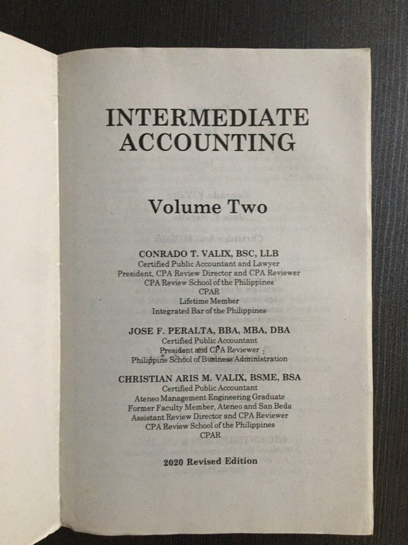 Intermediate Accounting 2 (Valix 2020), Hobbies & Toys, Books
