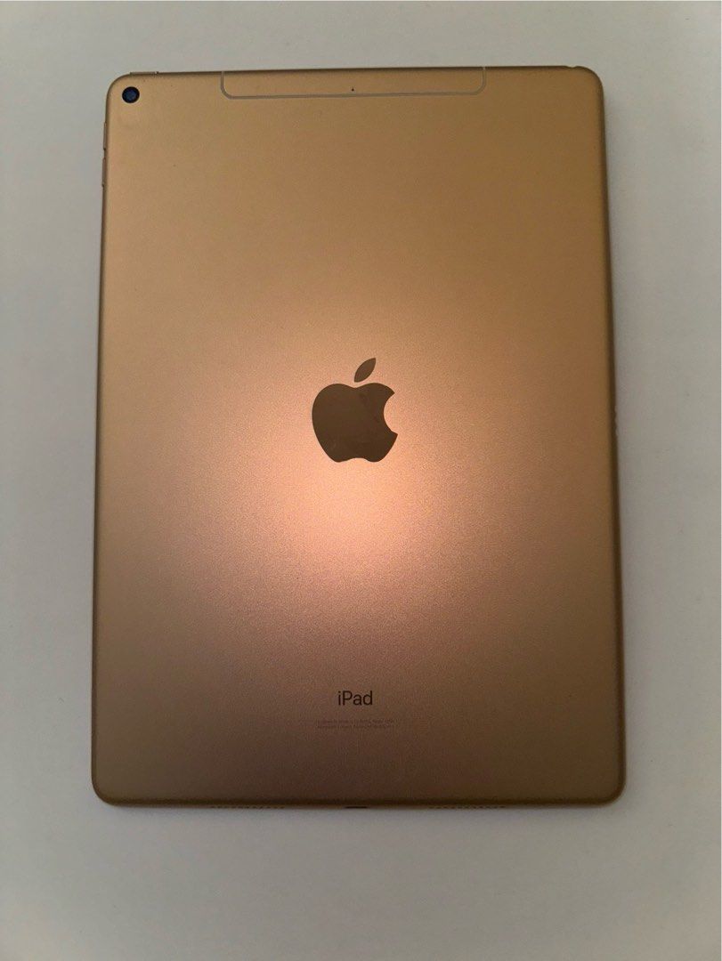 iPad air 3 玫瑰金（送pencil）265gb Wifi+流動數據可插卡用！, 手提