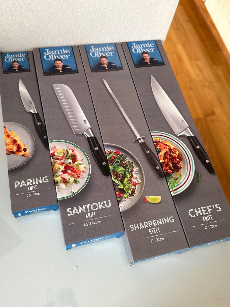 Jamie Oliver knife set, Furniture & Home Living, Kitchenware