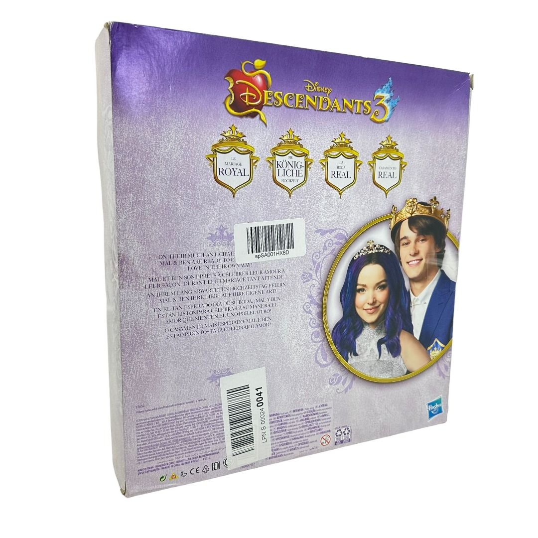 Disney Descendants Mal and Ben Dolls, Inspired by Disney The Royal Wedding:  A Descendants Story, Toys Include Outfits, Shoes, and Fashion Accessories