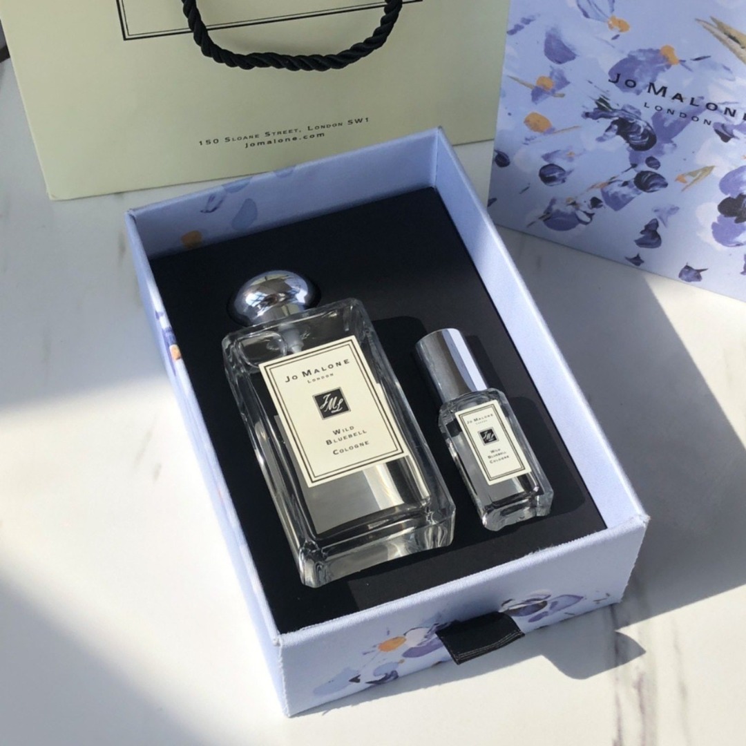 Jo Malone Wild Bluebell Duo Coffret Cologne 100ml + 9ml Perfume, Beauty ...