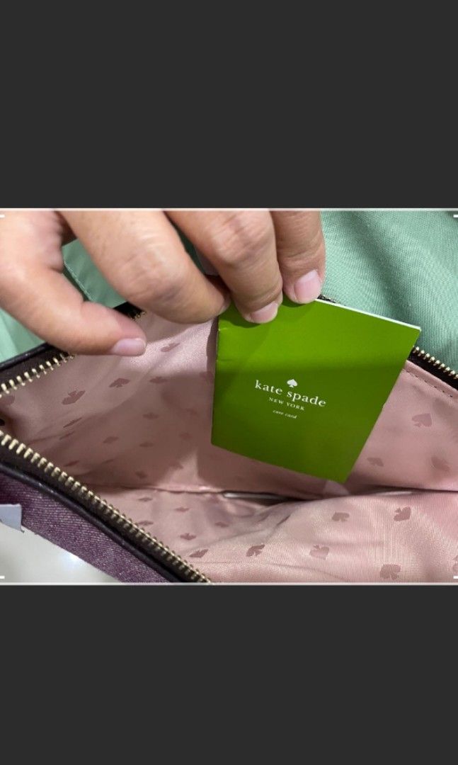 Kate spade pouch (Category: Purses & Pouches) located in Quezon City. Submitted by dveee (Listing ID 1267239260, Image 2). Description: Kate spade Tassle pouch or zipper clutch Blue color Deep Plum Authentic New from kate spade store canada Large tassel pouch Ash street logo 5 pieces - blazer blue 3 pieces - deep plum fixed sale price 2000 pm for sure buyers thank you.