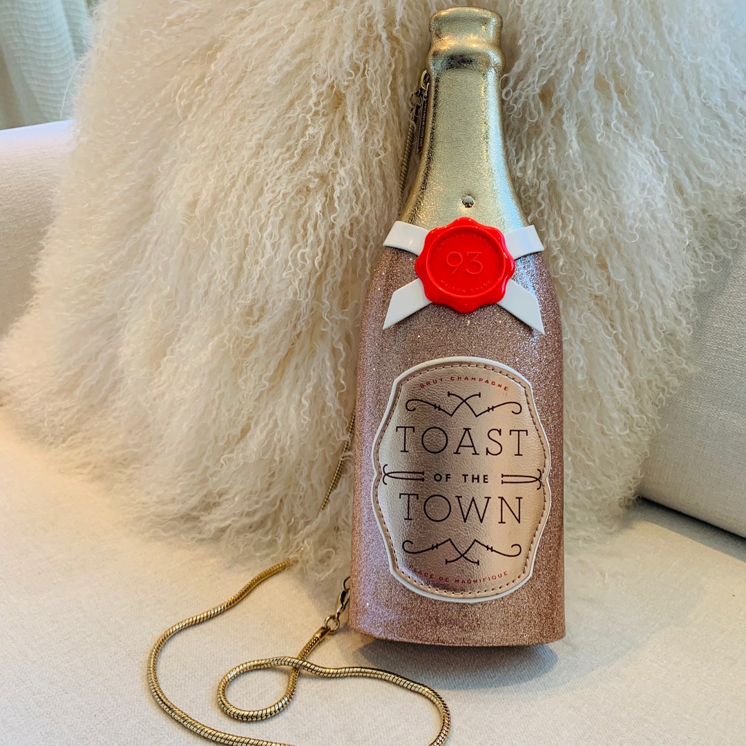Kate spade sales champagne bottle purse