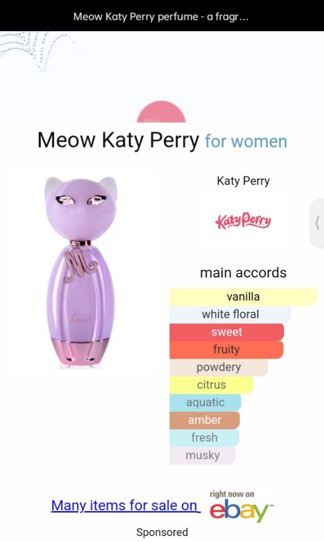 KATY PERRY MEOW 100ml EDP, Beauty & Personal Care, Fragrance(02)