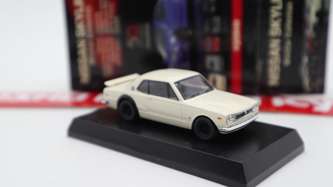 1:64 Kyosho Nissan Skyline 2000 Gt-R (KPGC10) GTR 50th Anniversario Argento