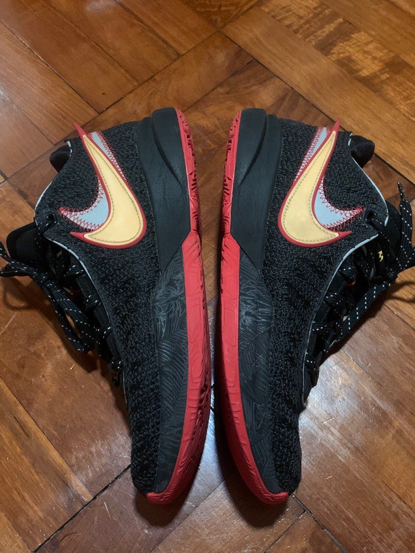 Red black sales nike basketball shoes