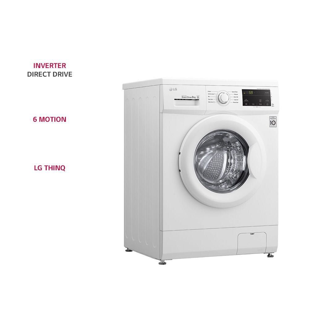 LG Washing Machine Front Load Direct Drive Inverter 8.0kg Wash