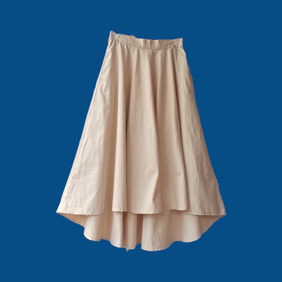 Mid length brown skirts clearance