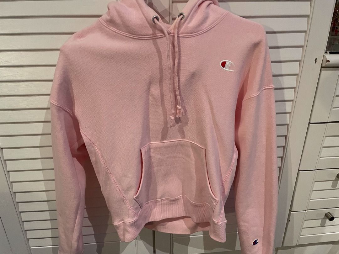 Bright pink outlet champion hoodie