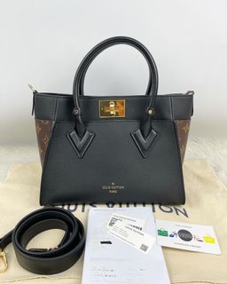 Comme des Garçons x Louis Vuitton Black Monogram Empreinte Bag with Holes  PM QJBIYO1DKF000