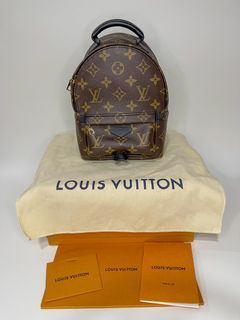Louis Vuitton Reverse Palm Springs Backpack Mini Brown Canvas SEE VIDEO