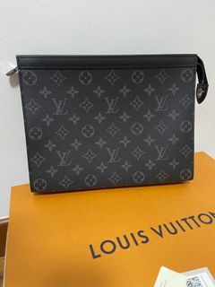 POCHETTE VOYAGE MM LV Felt Insert Chain Sling Leather Strap Convert to  Sling Crossbody, Luxury, Accessories on Carousell