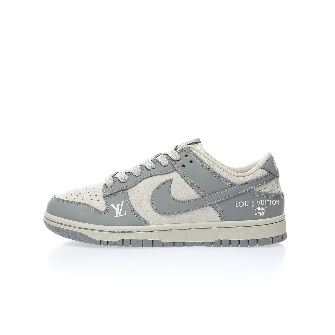 Louis Vuitton x Nike SB Dunk Low Beige Grey Gold LV