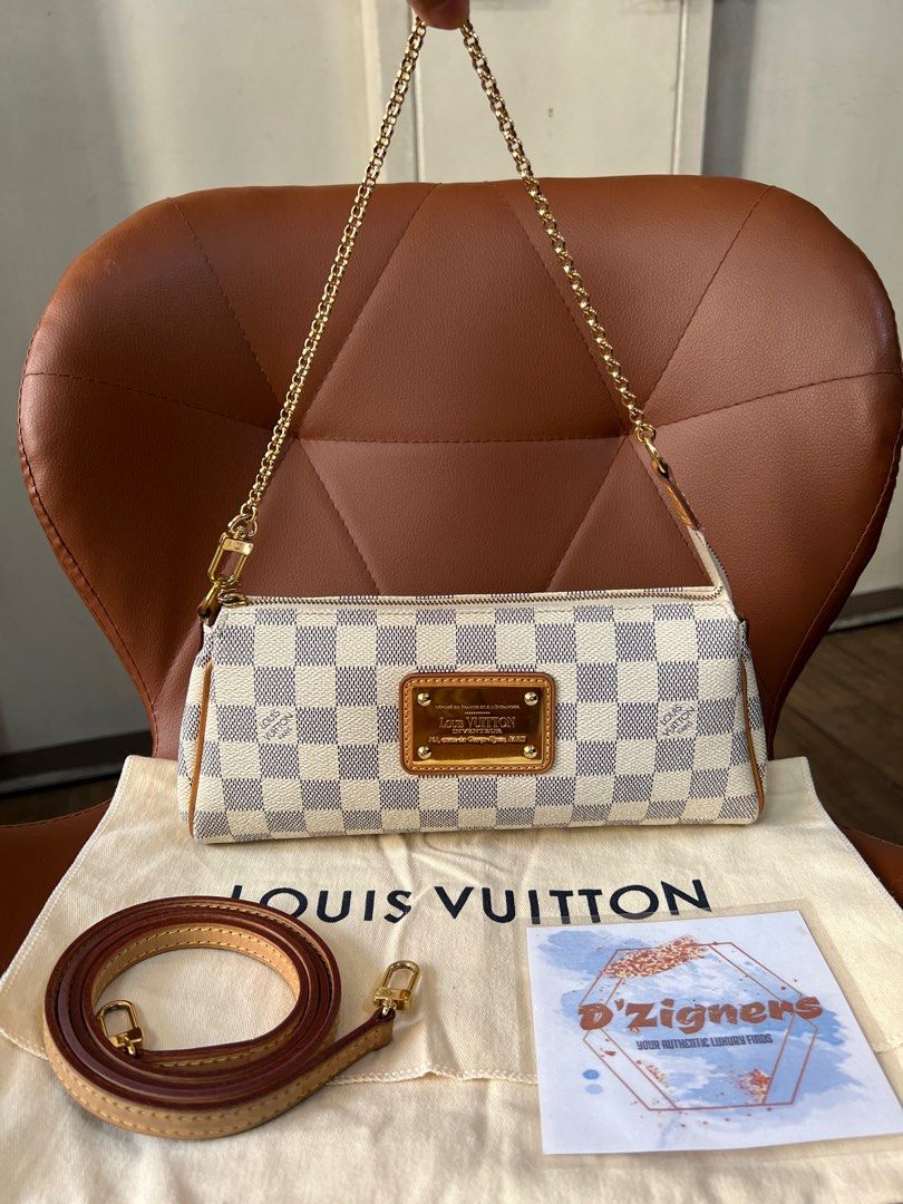 Eva clutch shop damier azur
