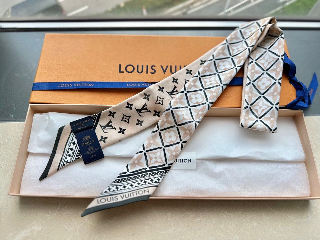 Louis Vuitton Monogram Flower Tile BB Bandeau Beige for Women