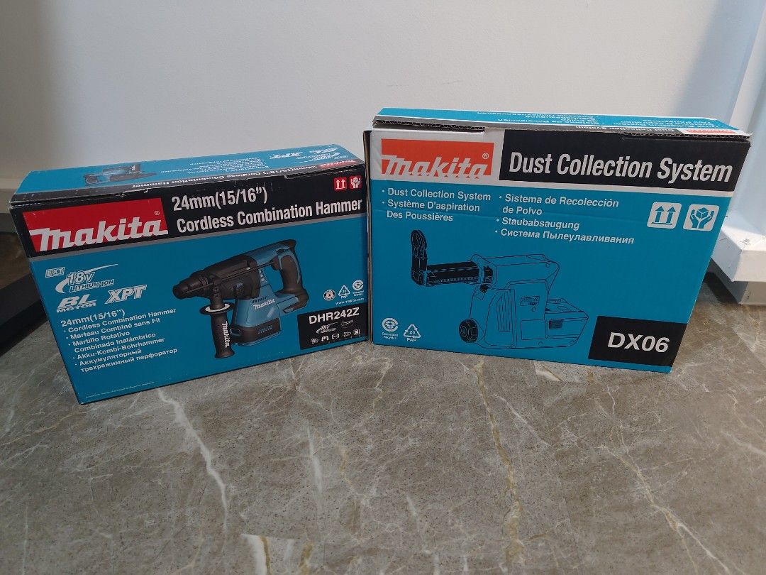 Makita DHR242 Cordless combination hammer MAKITA DUST EXTRACTION