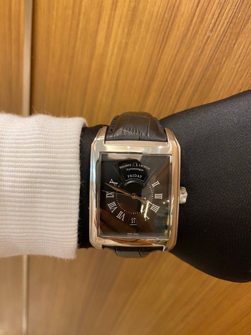 Maurice lacroix black new arrivals friday sale