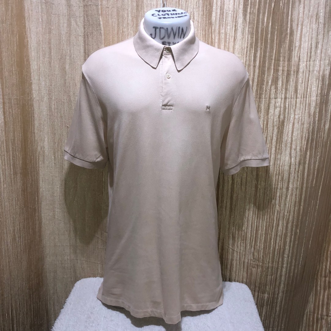 MICHAEL KORS VINTAGE MEN S POLO SHIRTS COLOR TAN SIZE LARGE 100 LEGIT