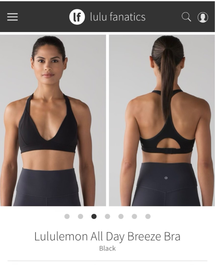 M-L) Lululemon All Day Breeze Sports Bra, Women's Fashion